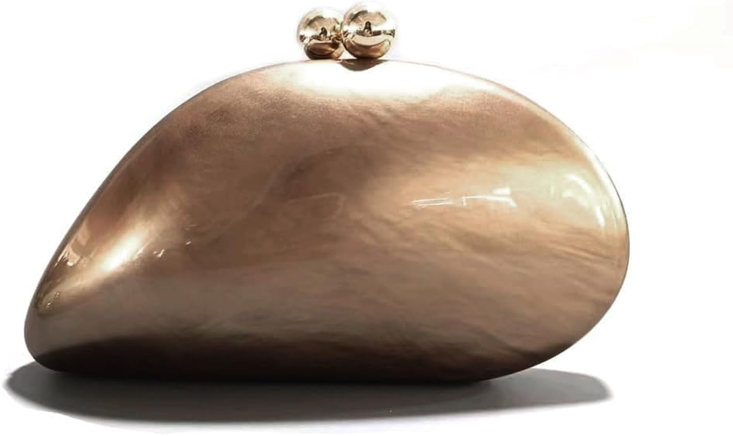 Acrylic Shell Shaped Bag Luxury Marble Clutch Evening Purses for Women Glitter Handbag for Weddin... | Amazon (US)