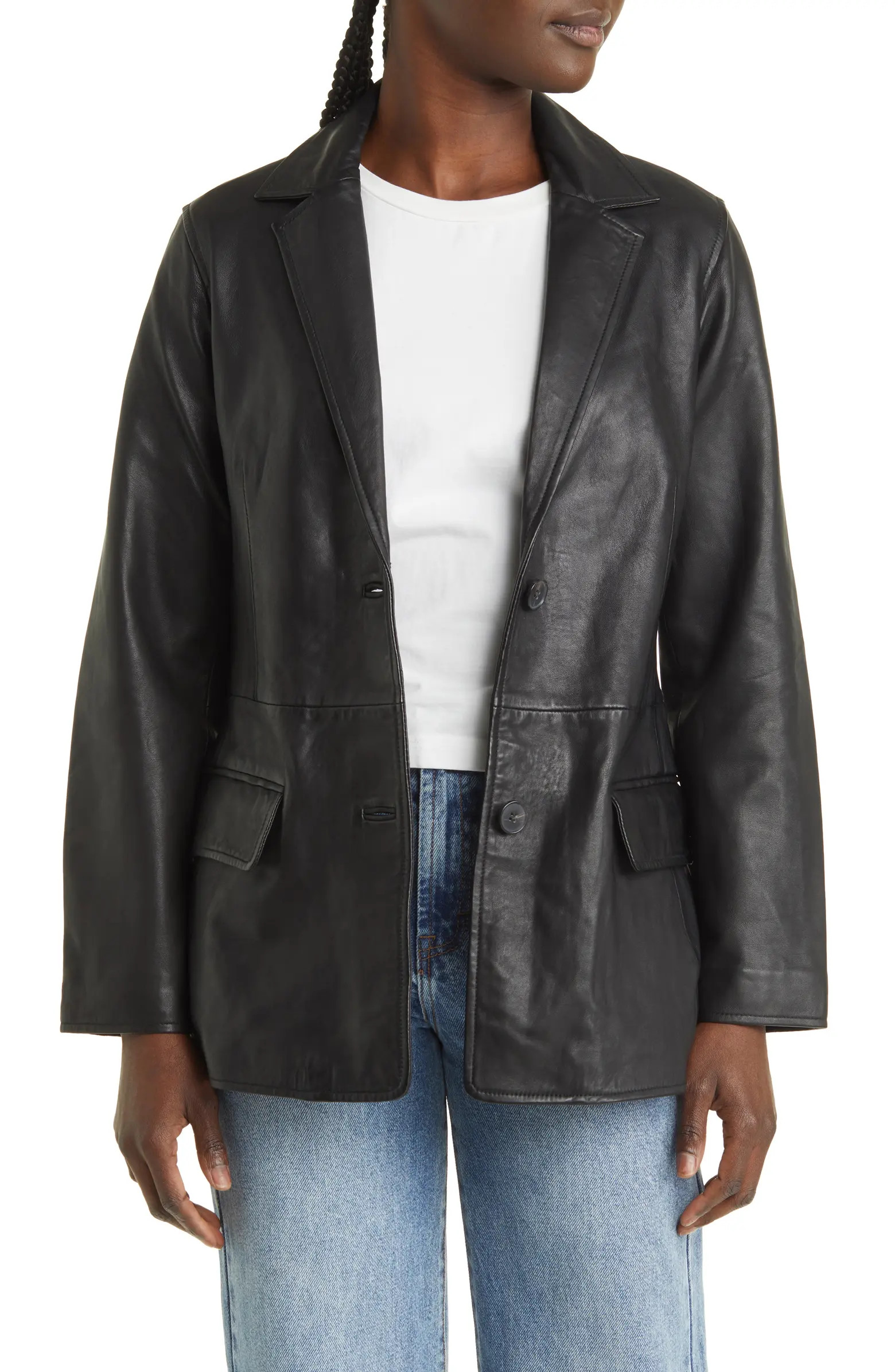 Corinna Leather Blazer | Nordstrom