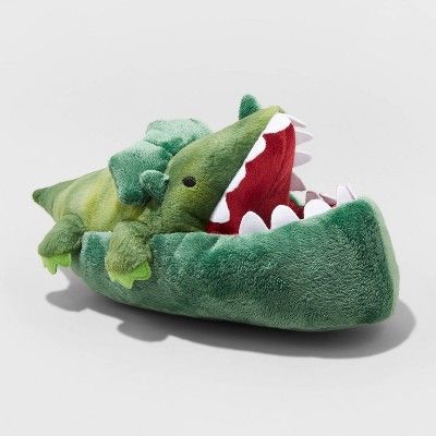 Boys' Dylan Dinosaur Slippers - Cat & Jack™ Green | Target