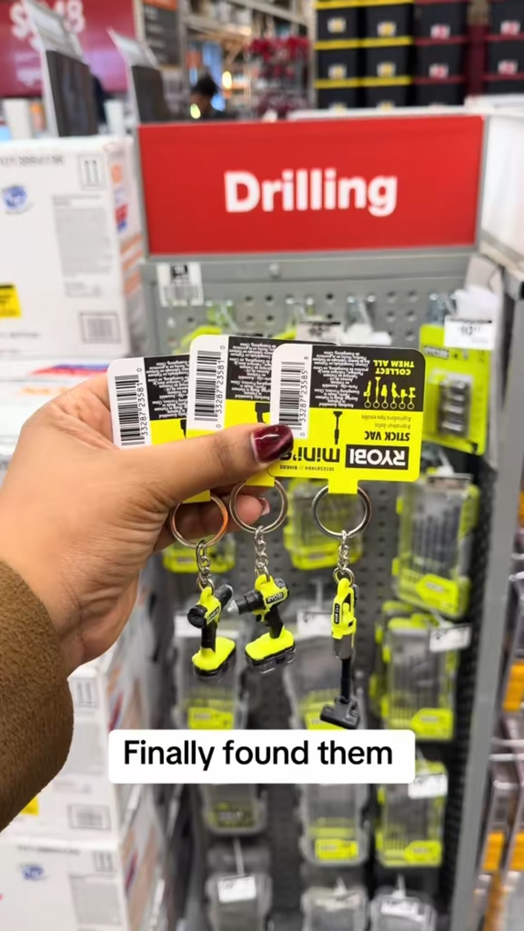Ryobi keychains, great for elves. 