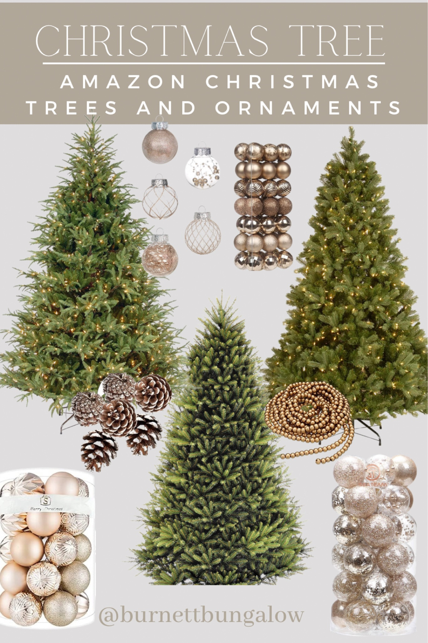 Christmas trees and ornaments from Amazon. Christmas trees, neutral ornaments, Christmas tree ideas, affordable Christmas trees, Christmas decor, holiday decor, Christmas decorations 

#LTKhome #LTKHoliday #LTKSeasonal
