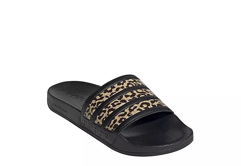 Adidas Womens Adilette Shower Slide Sandal - Leopard | Rack Room Shoes