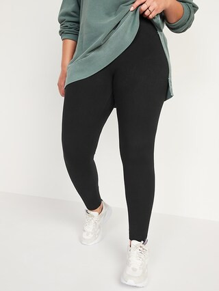 High-Waisted Jersey Ankle Leggings For Women | Old Navy (US)