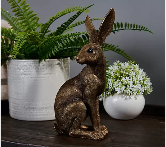 Cozy Cottage by Liz Marie Resin Standing Bunny | QVC