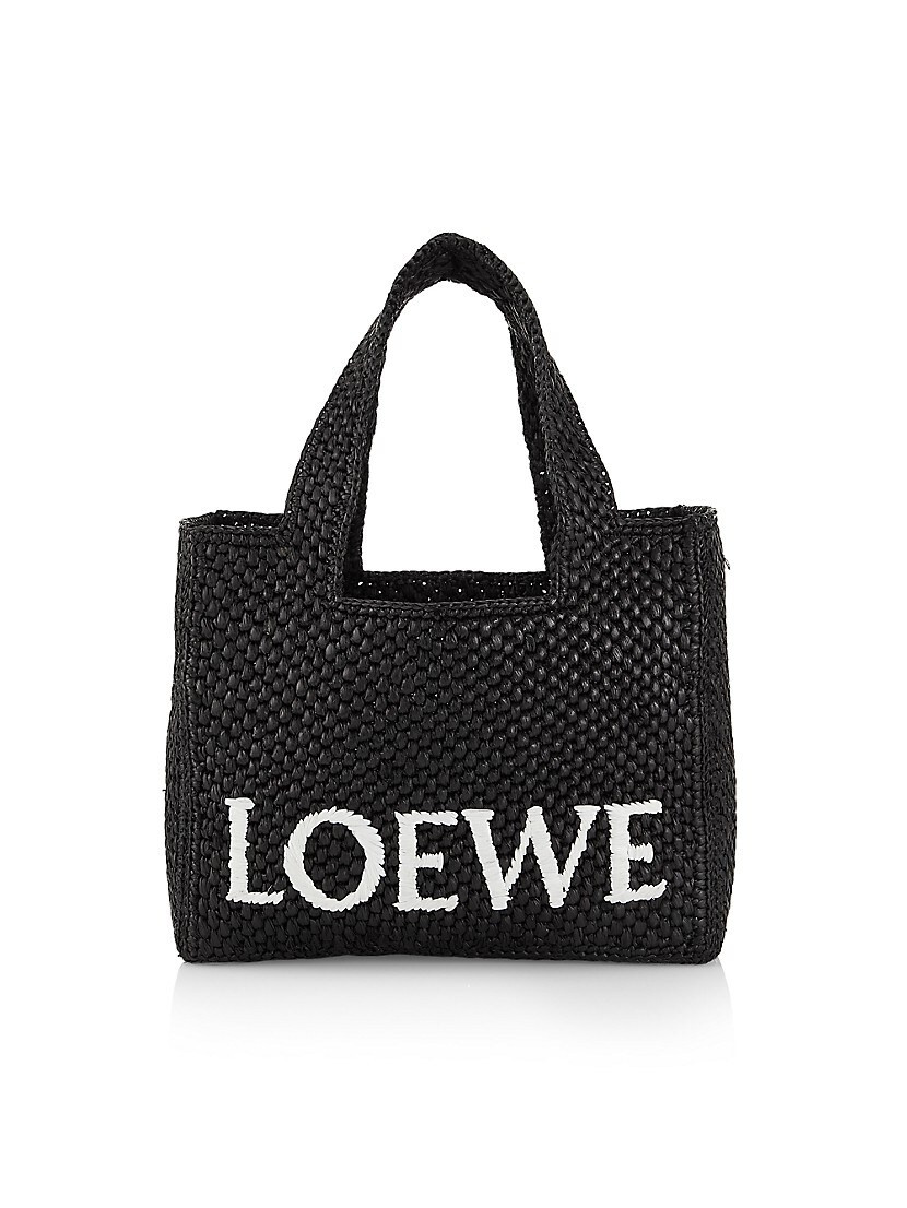 LOEWE x Paula's Ibiza Small Logo Raffia Tote Bag | Saks Fifth Avenue