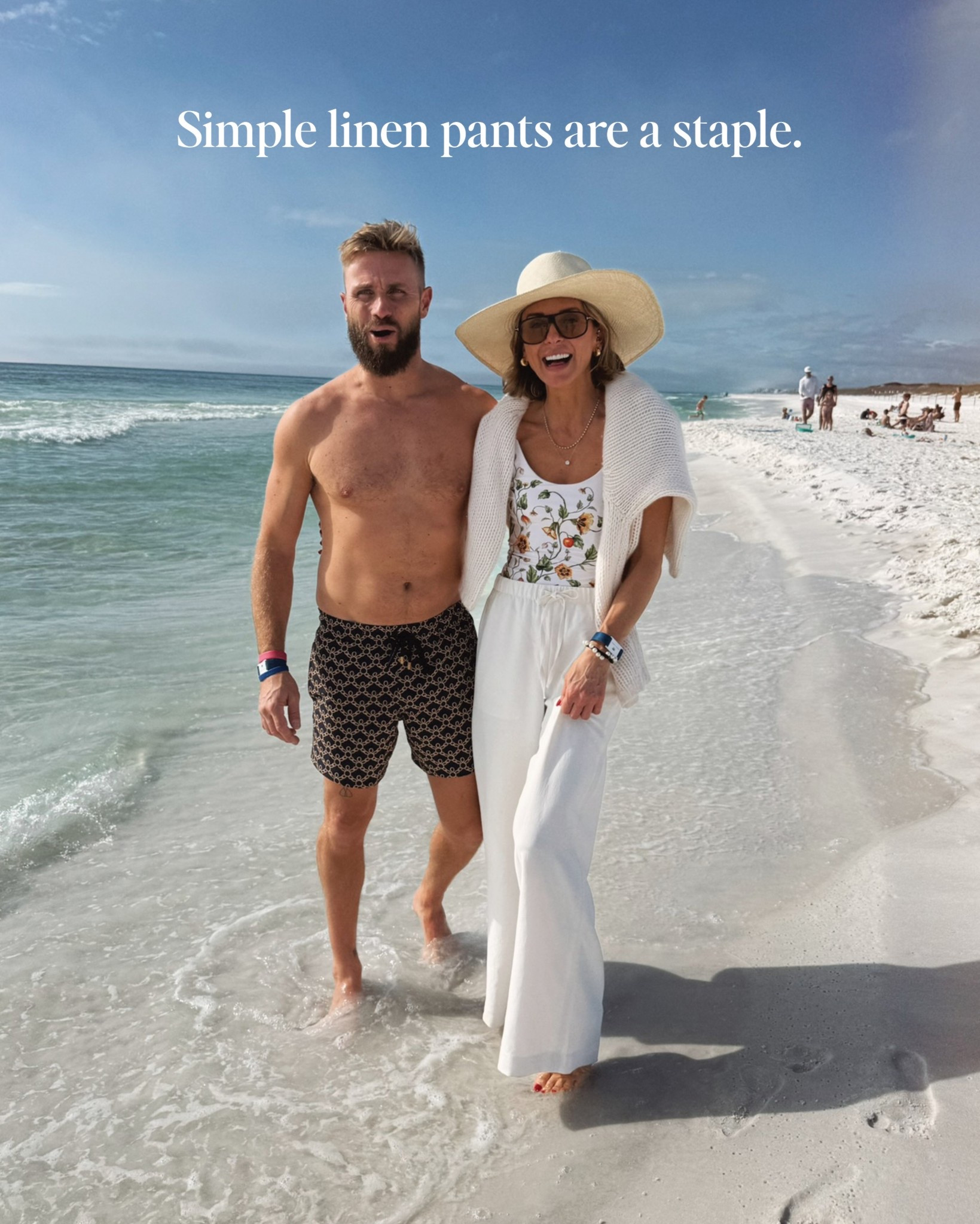 White linen pants are such a staple for a beach vacation. Linking my favorite coverup pants.

#LTKSeasonal #LTKootd