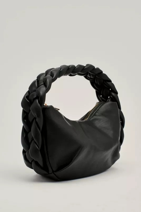 Faux Leather Braided Strap Round Shoulder Bag | Nasty Gal UK (+IE)