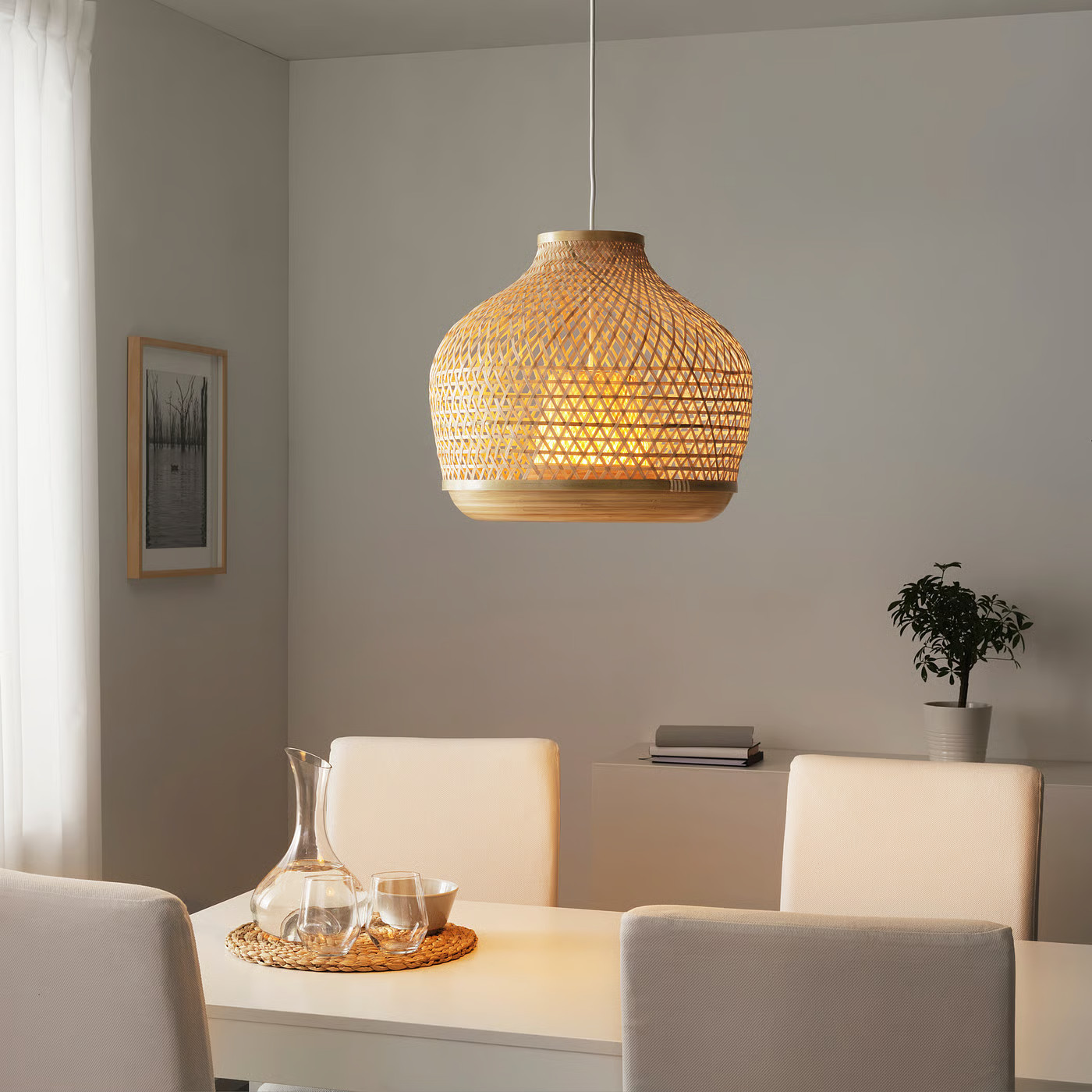 IKEA MISTERHULT pendant lamp, bamboo/handmade, 18 | IKEA US