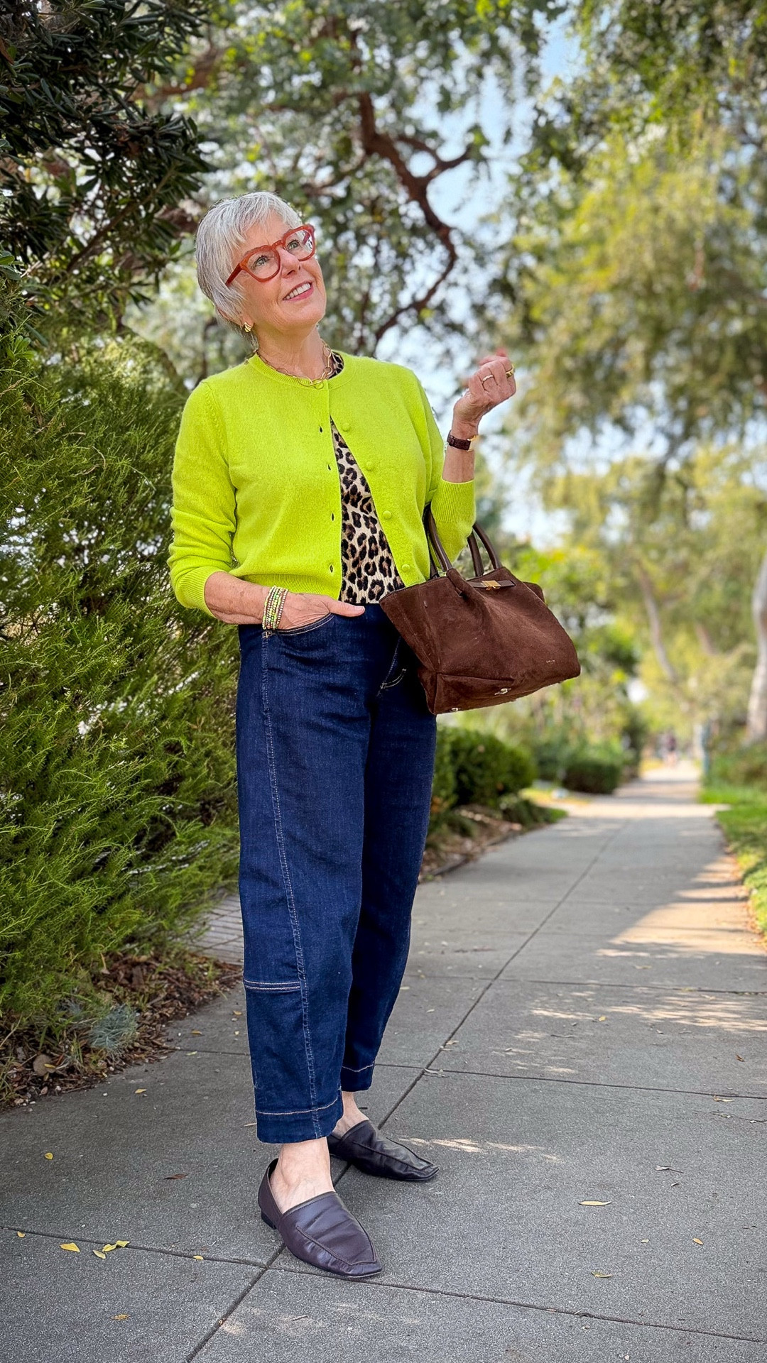 Bold, bright, and beautifully flattering 🍂✨ This Fall 2025 palette is all about bringing energy to the classics — and this look shows how it’s done. A pop of chartreuse green paired with deep indigo denim creates a modern contrast, while the leopard print adds timeless edge. Finished with rich brown accessories, it’s a palette designed to highlight and flatter women over 50 with confidence and style.
💚👖🐆


#LTKOver40 #LTKStyleTip #LTKSeasonal