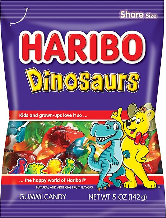 HARIBO Gummi Candy, Dinosaurs, 5 oz. Bag | Amazon (US)