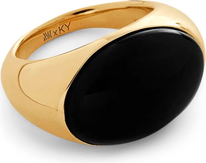 x Kate Young Onyx Dome Ring | Nordstrom