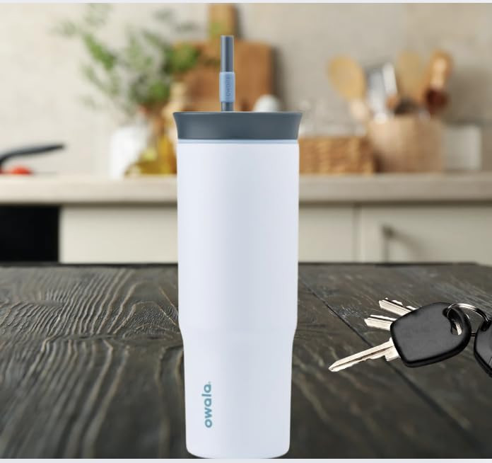 Owala Stainless Steel Triple Layer Insulated Travel Tumbler with Spill Resistant Lid and Straw, B... | Amazon (US)