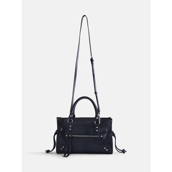 No Boundaries Women's Fashion Square Tote Bag, Grey | Walmart (US)