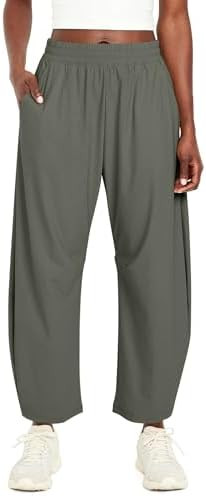 Ugerlov Womens Barrel Ankle Pants Quick Dry Lightweight Hiking Pants Wide Leg High Waisted Baggy ... | Amazon (US)
