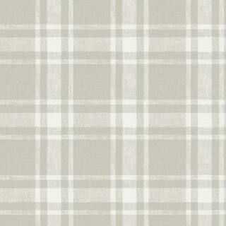 Chesapeake Antoine Taupe Flannel Matte Pre-pasted Paper Wallpaper 4072-70018 - The Home Depot | The Home Depot