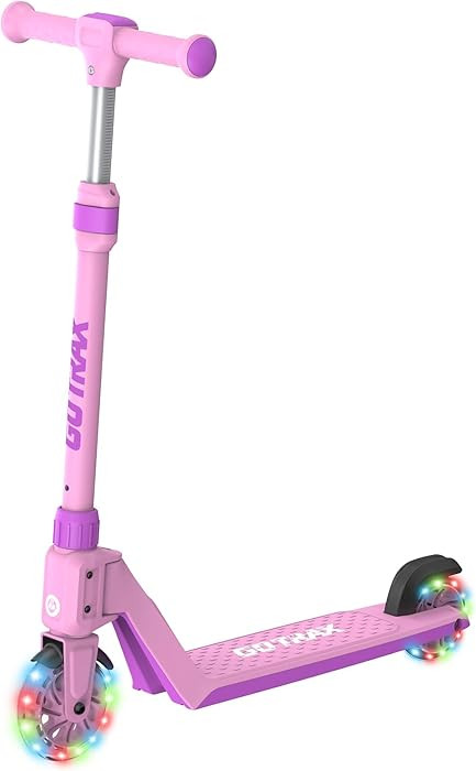 Gotrax K03 Kick Scooter for Kids, 5" LED RGB Lighted Wheels, 4.6 Lbs Lightweight and One-Click De... | Amazon (US)