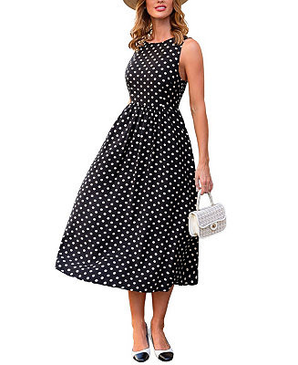 Women's Try Me Polka Dot Maxi Beach Dress | Macy's