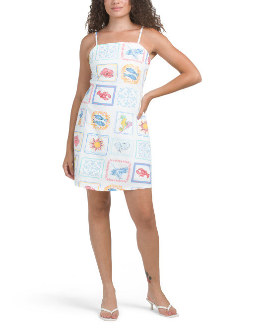 Square Neck Mini Shift Dress | TJ Maxx