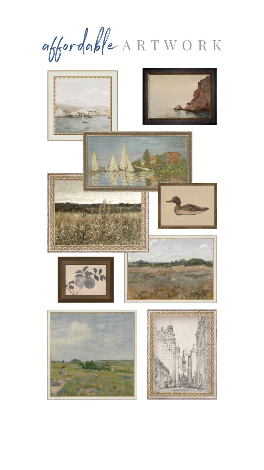 Sharing one of my favorite new online sources for affordable artwork that looks $$$
#wallart #walldecor #framedart #vintageart #paintings #framedprints

#LTKHome