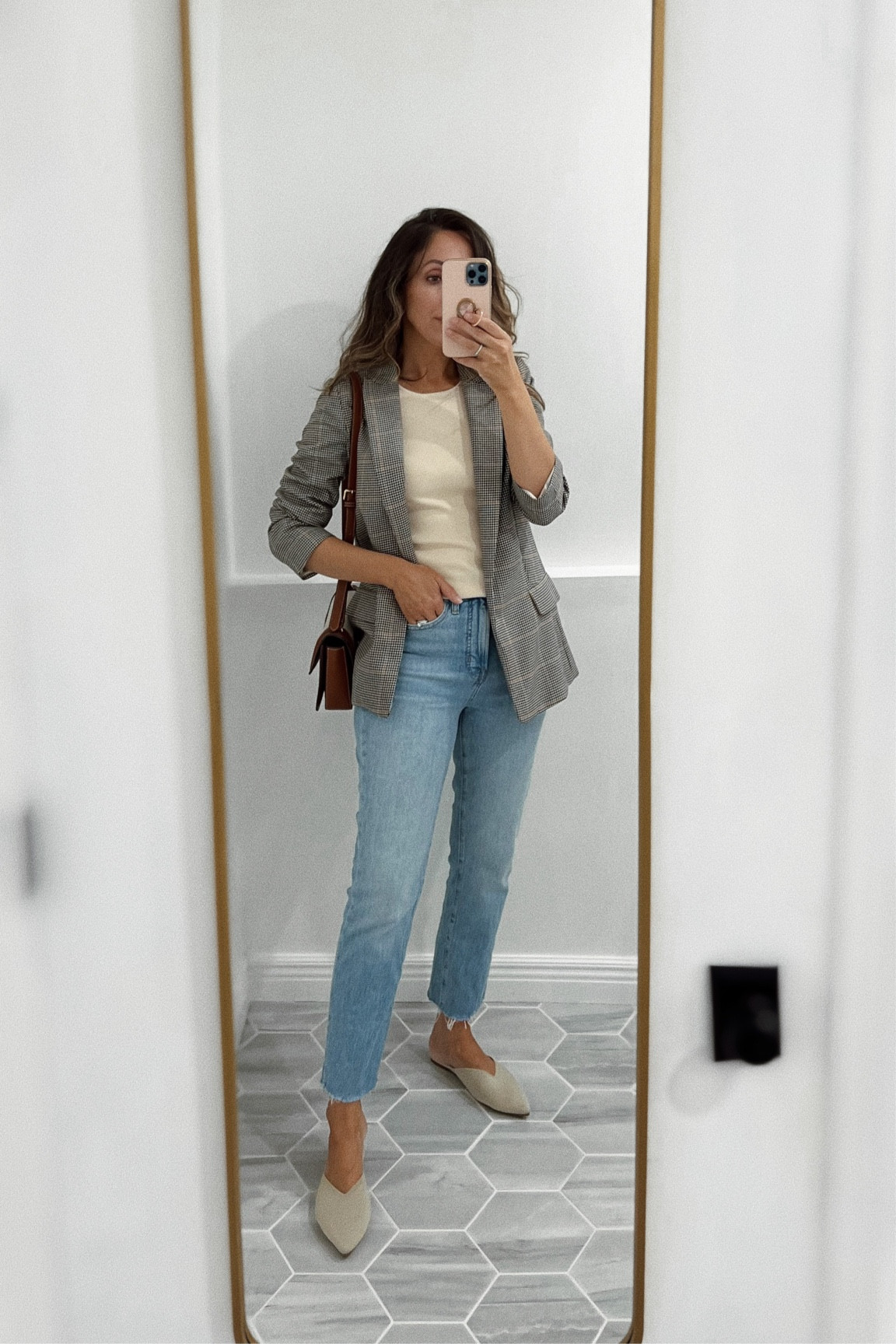 Jeans tts (I cut off hem). Tank in xs - tts. I sized up 1/2 size in mules (glad I did). Blazer super old. Linking fab options  

#LTKshoecrush #LTKsalealert #LTKSeasonal