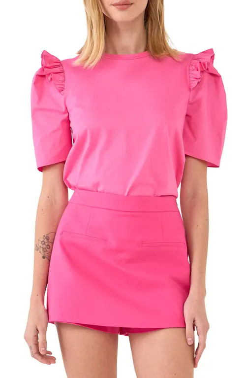 Pink puff sleeve top | Nordstrom | Nordstrom