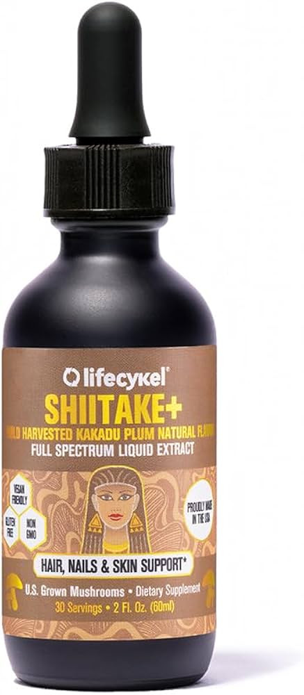 Life Cykel Shiitake Mushroom Extract with Kakadu Plum- Hair, Skin & Nail Support, Anti Aging Supp... | Amazon (US)
