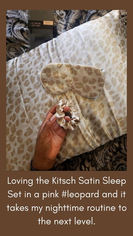 Loving the Kitsch Satin Sleep Set in a pink #leopard and it takes my nighttime routine to the next level. #kitsch  #pillowcase

#LTKfindsunder50 #LTKbeauty