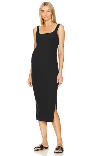 Beyond Yoga Spacedye Icon Midi Maternity Dress in Black. - size S | Revolve Clothing (Global)