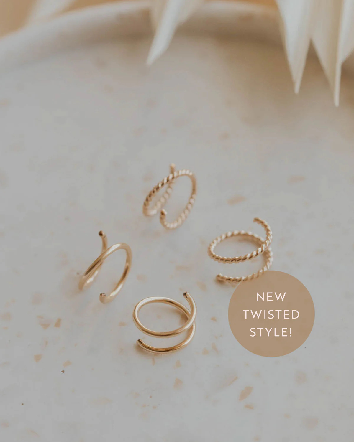 Tiny Twist Earrings | Hello Adorn