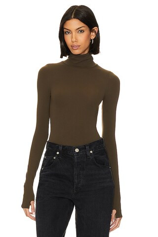 Commando Ballet Turtleneck Bodysuit in Cadet from Revolve.com | Revolve Clothing (Global)
