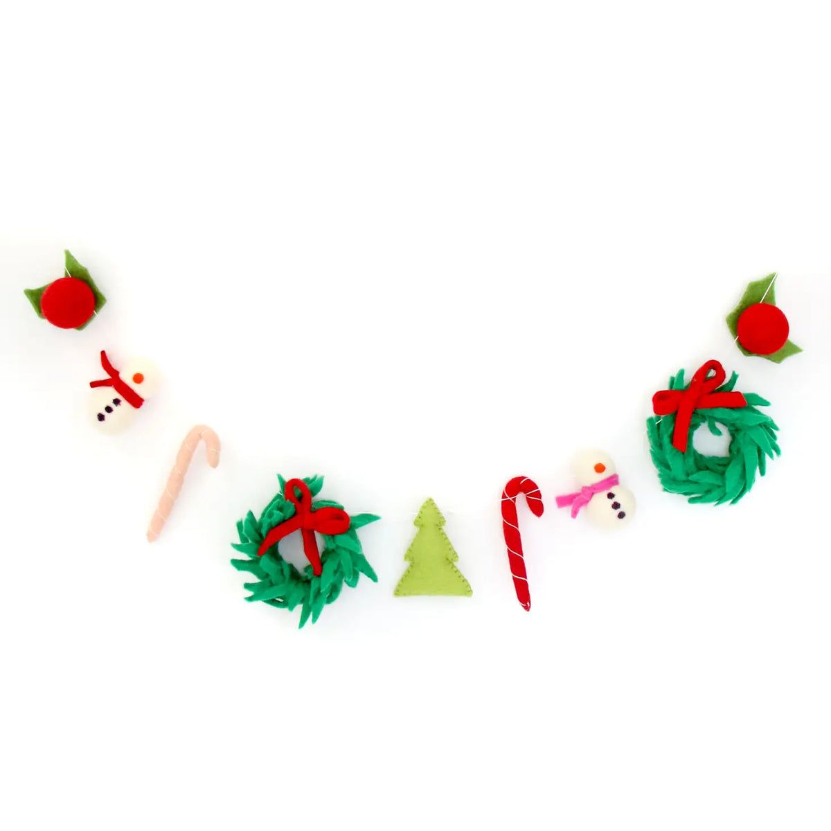 Christmas Shapes Felt Garland | Ellie and Piper