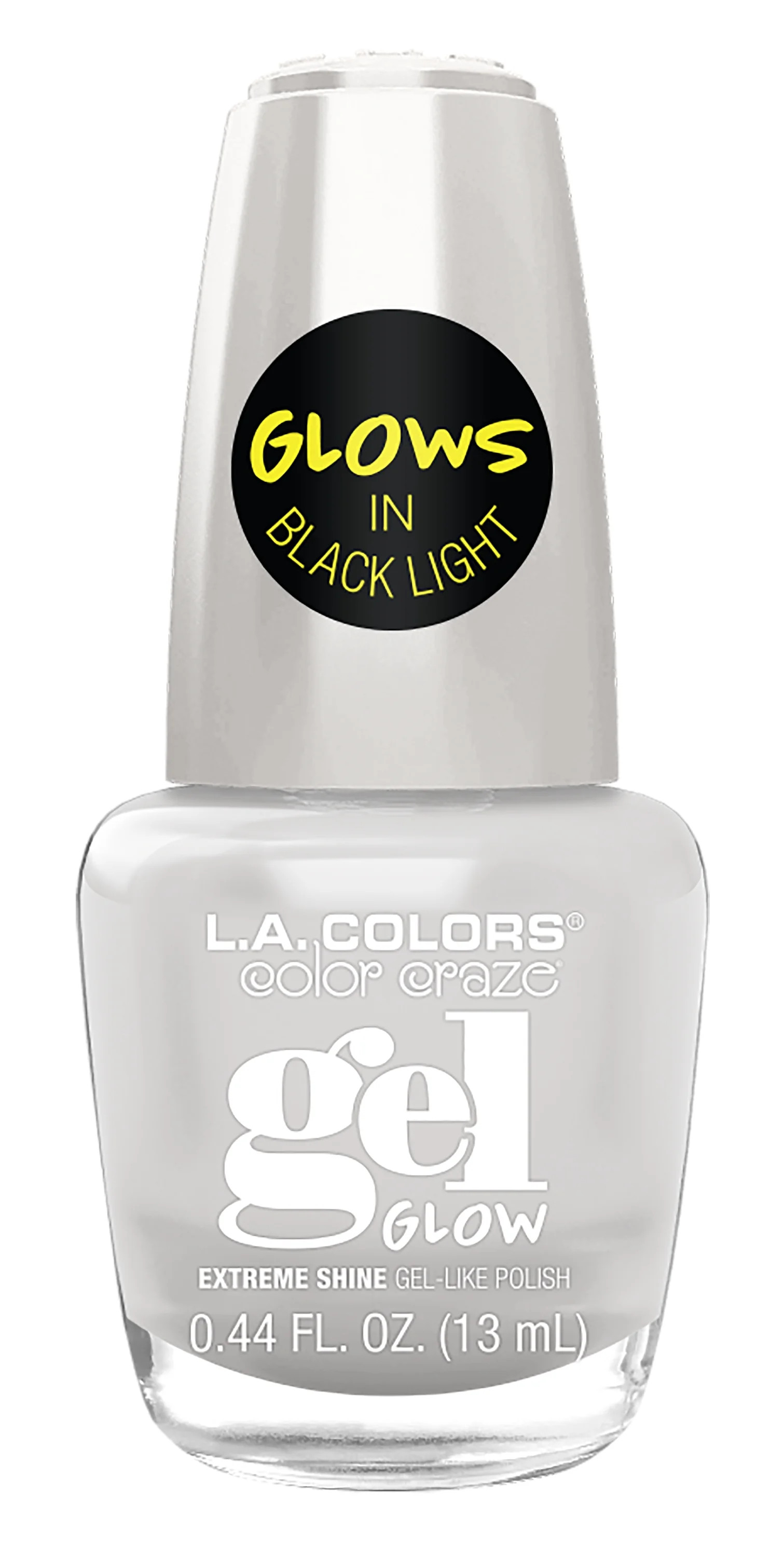 L.A. COLORS Glows Color Craze Gel Nail Polish, White | Walmart (US)