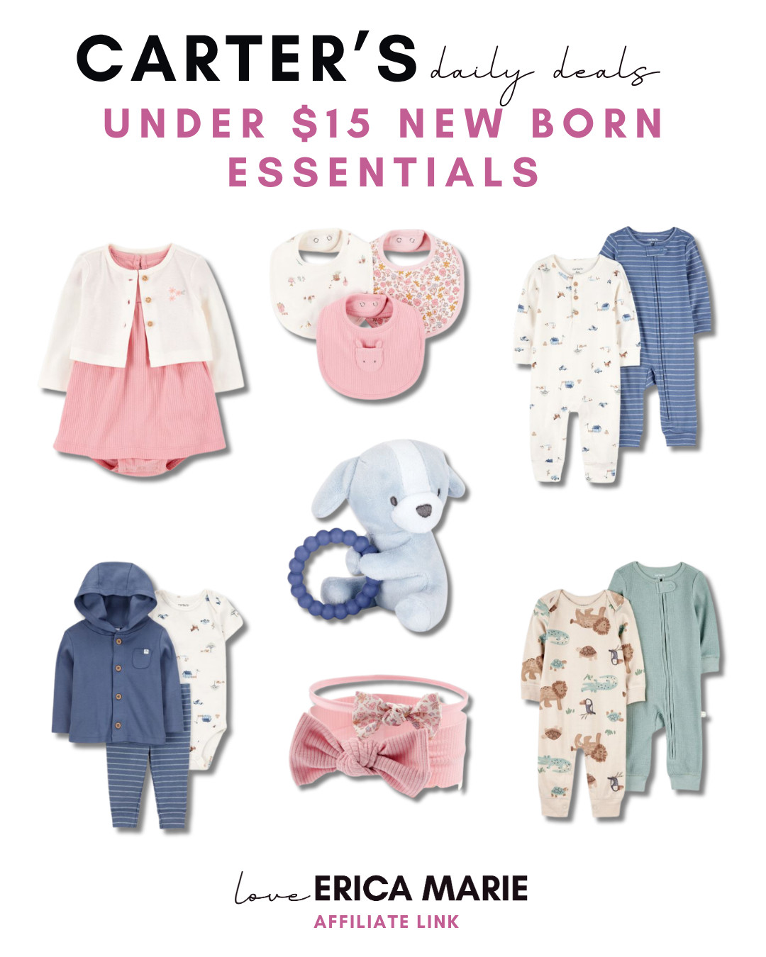 Baby must-haves, but make them affordable!

These Carter’s newborn essentials are all under $15. Perfect for building your baby’s wardrobe for less 💕 

 #LTKootd #LTKmomlife #LTKBaby