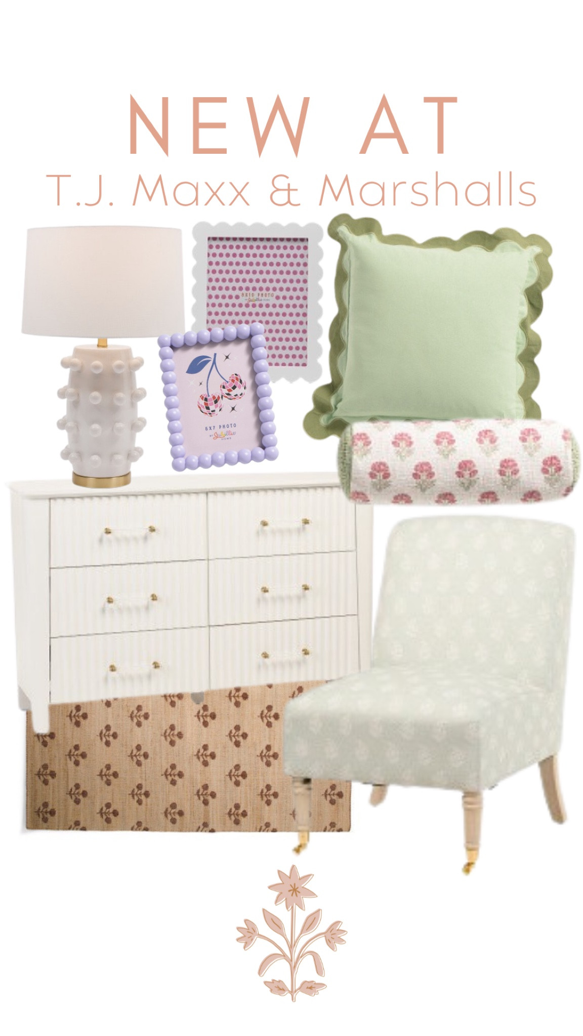 Looks for less; scalloped pillow; slipper chair; Erin gates rug; white dresser; block print bolster 

#LTKHome #LTKFindsUnder50 #LTKFindsUnder100