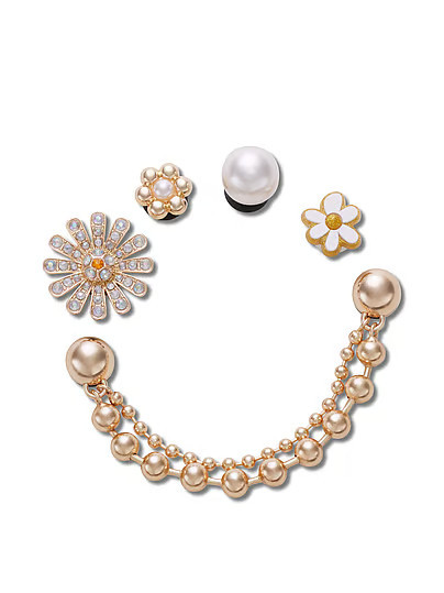 Crocs 5-Pack Pretty In Gold Jibbitz™ Charms, Gold, One Size - Women's Socks - PINK | Victoria's Secret (US / CA )