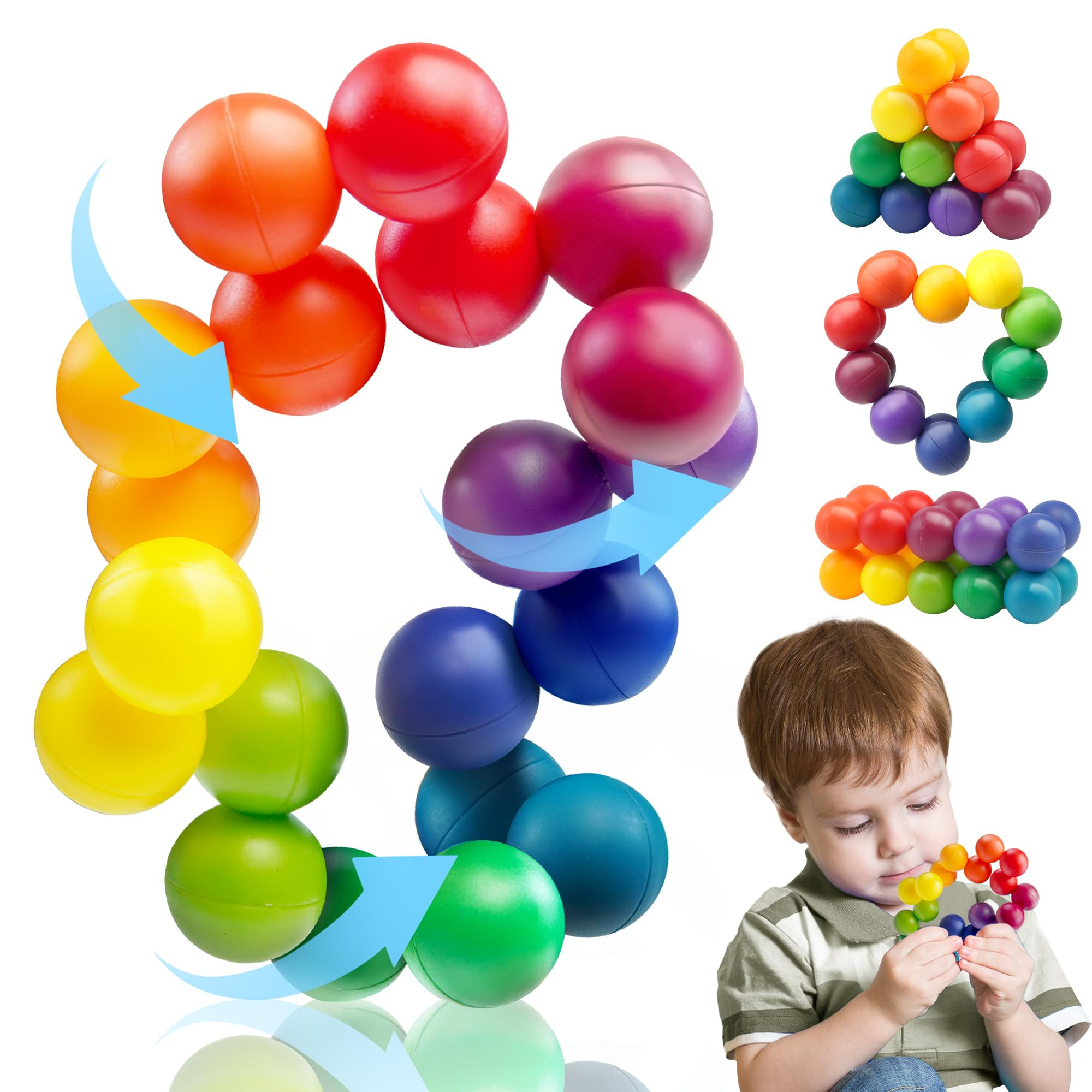 Christmas Stocking Stuffer Gifts for Toddler Kids, Sensory Autism Balls Toy Autistic Calm Down Pr... | Amazon (US)
