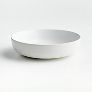 Wren Matte White Bowl Plate + Reviews | Crate & Barrel | Crate & Barrel