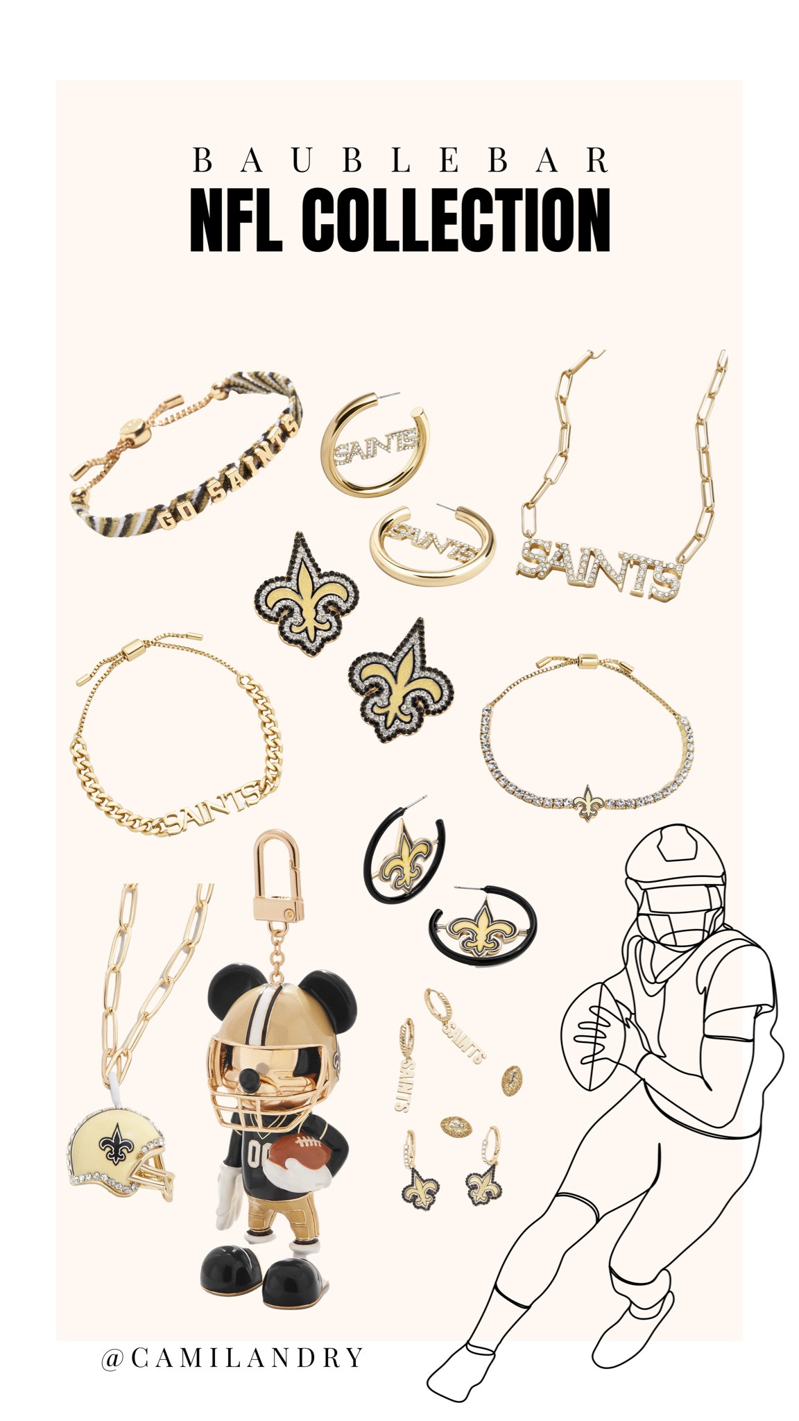 WHO DAT ⚜️🖤💛🤍 

#LTKstyletip #LTKGiftGuide #LTKSeasonal