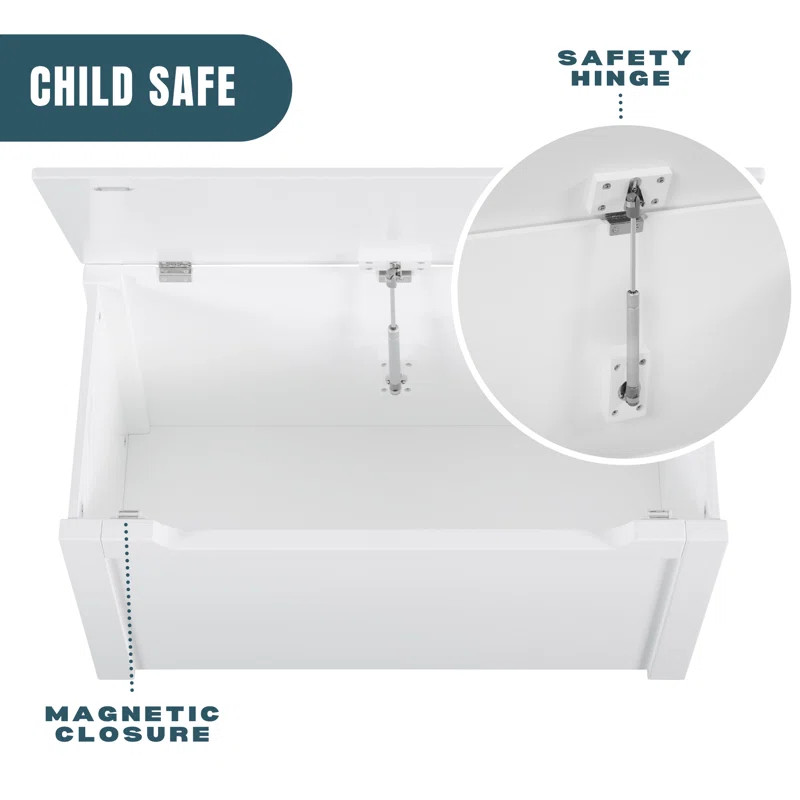 Hokku Designs Kariss Manufactured + Solid Wood Toy Box & Reviews | Wayfair | Wayfair North America