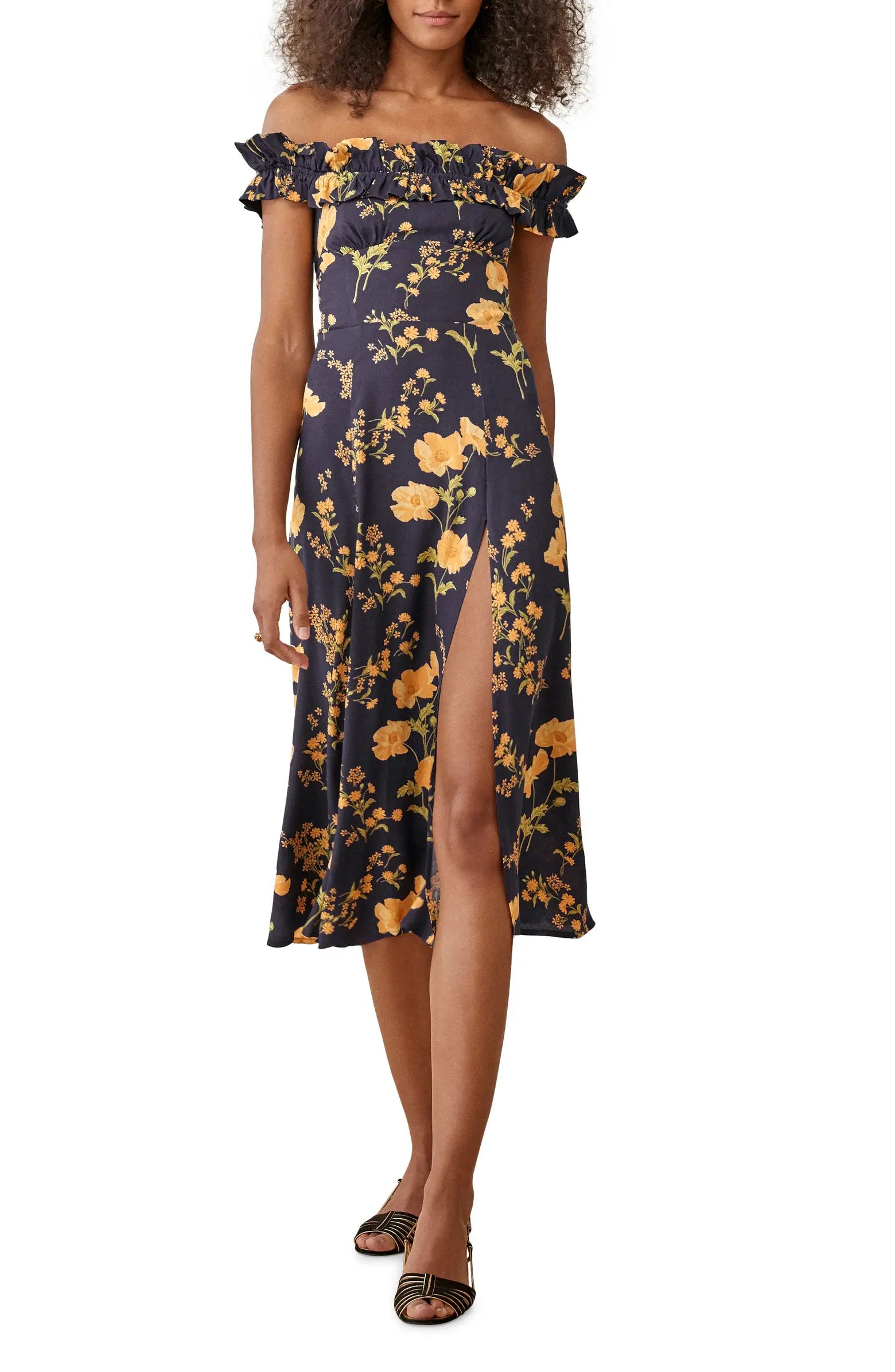 Izabel Floral Off the Shoulder Dress | Nordstrom