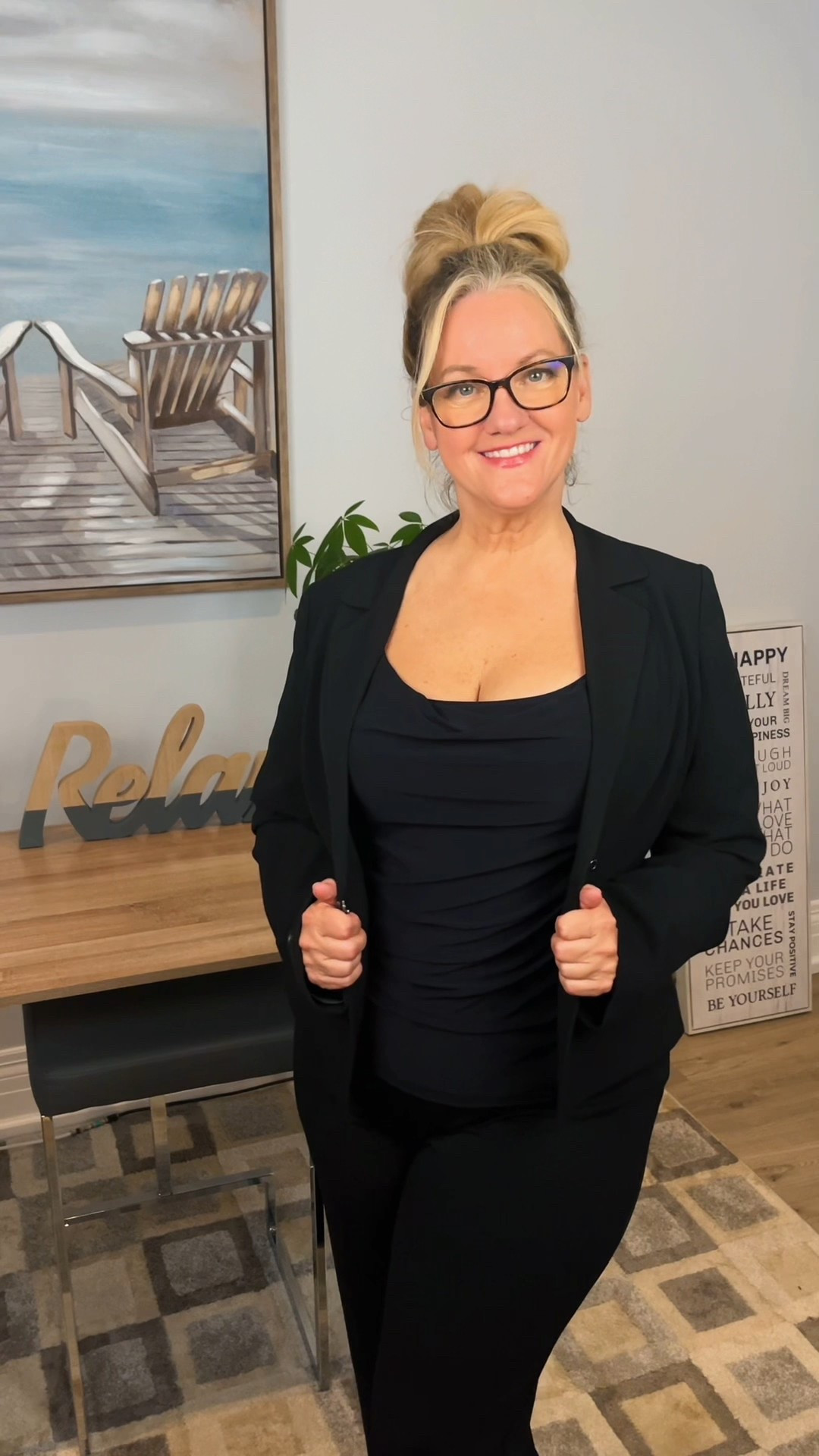 Shapellx shapewear bodysuit. Hidden mesh underneath Work top. 

#LTKMidsize #LTKPlusSize #LTKWorkwear