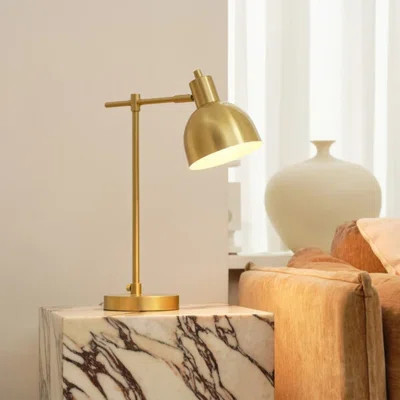 Vintage Matte Brass Desk Lamp | Wayfair North America