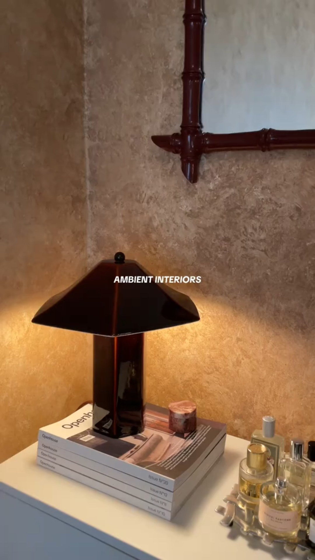 Ambient interiors, styled with my new favorite Studio McGee ceramic table lamp, and my growing collection of niche fragrances.

#LTKHome