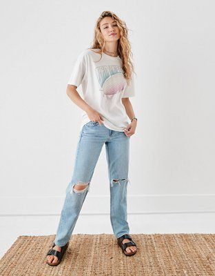 AE Oversized Led Zeppelin Graphic Tee | American Eagle Outfitters (US & CA)