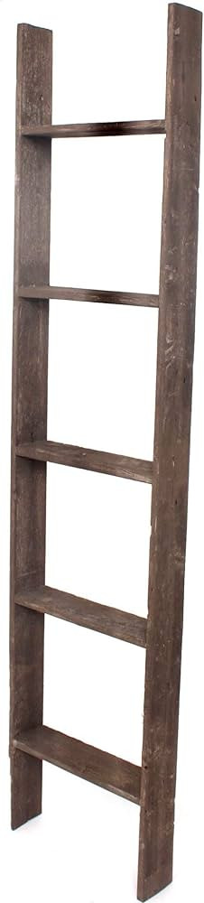 BarnwoodUSA Blanket Ladder 5 Foot Fully Assembled | 60 Inch Rustic Reclaimed Wood for Blankets, Q... | Amazon (US)