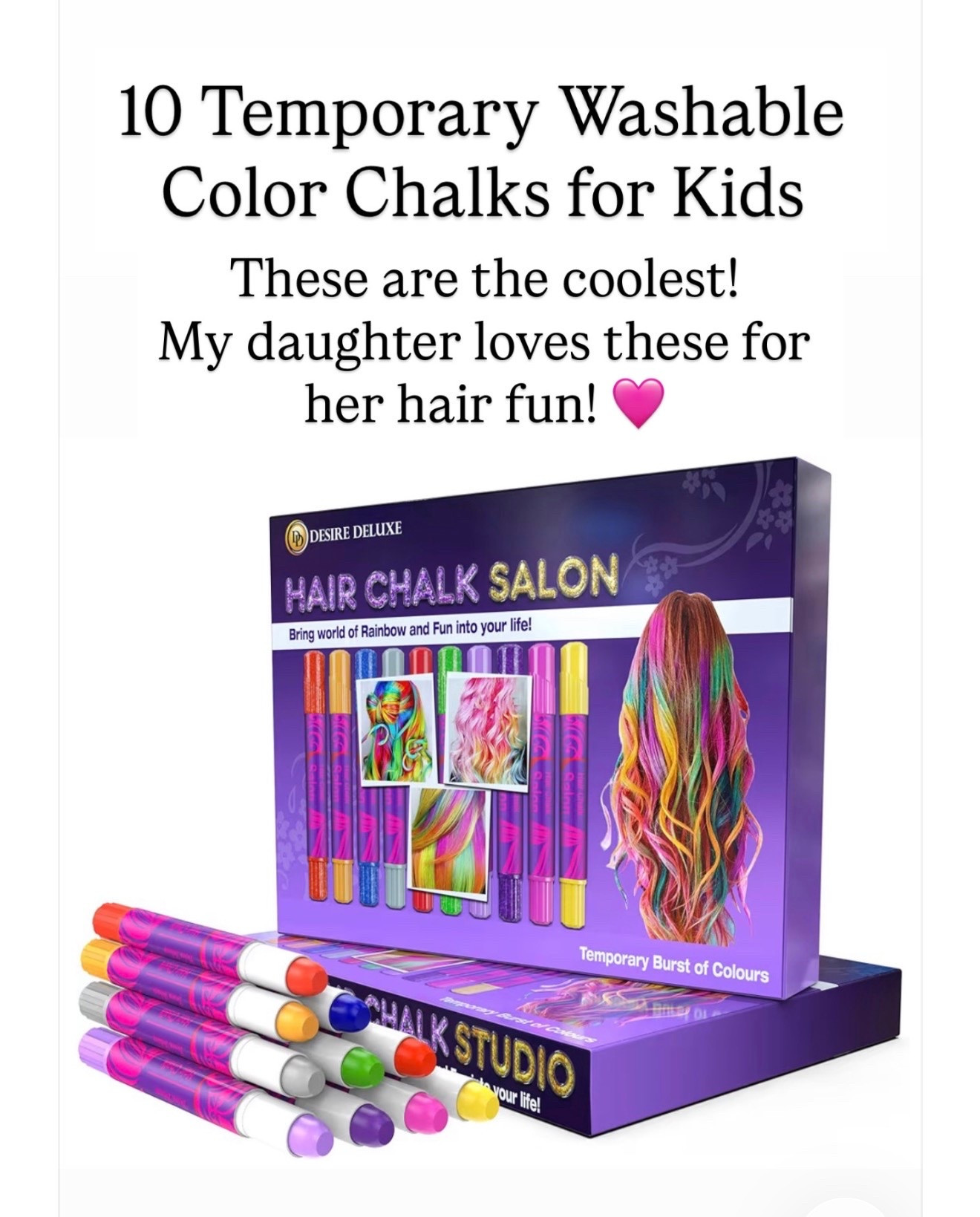 Fun summer chalk for your hair! Easily washes in and out

#LTKKids #LTKBeauty