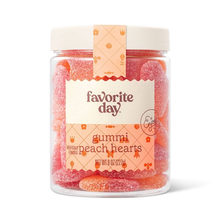 Gummy Peach Hearts - 8oz - Favorite Day™ | Target