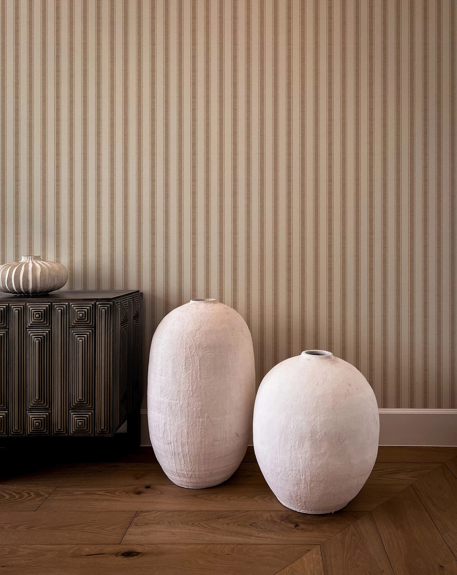 Striped Fabric Wallpaper. Peel + Stick Wallpaper and Traditional Options. Multiple Colours. | Etsy (US)