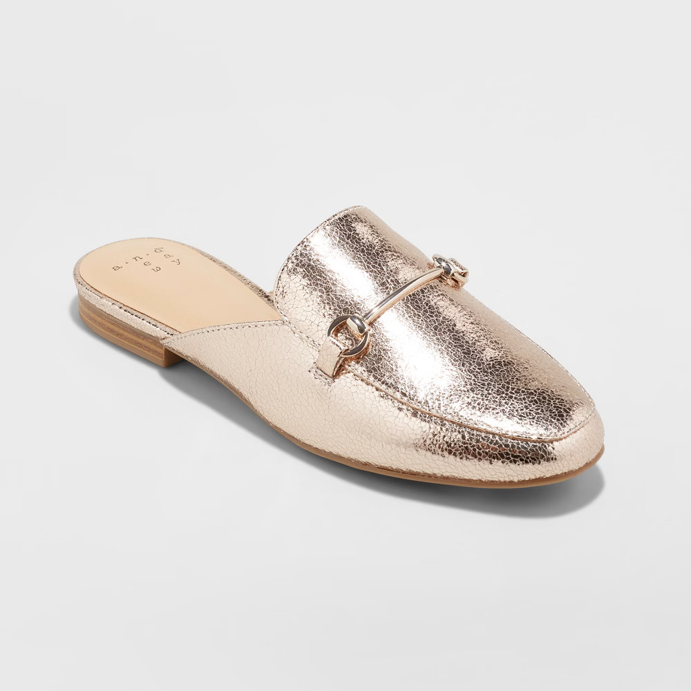 Women's Kona Slip On Loafer Mules - A New Day Rose Gold 7.5 | Target