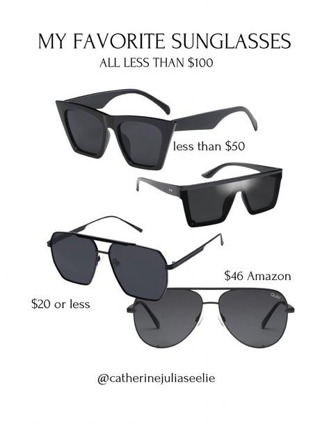 My most loved sunglasses that are all less than $100! Quay and Amazon are my go-tos.

Summer essentials, Resort wear, Vacation, Women’s fashion, Mom-friendly accessories, Mom clothing, Cruise, Beach

#LTKfindsunder50 #LTKMostLoved #LTKSeasonal